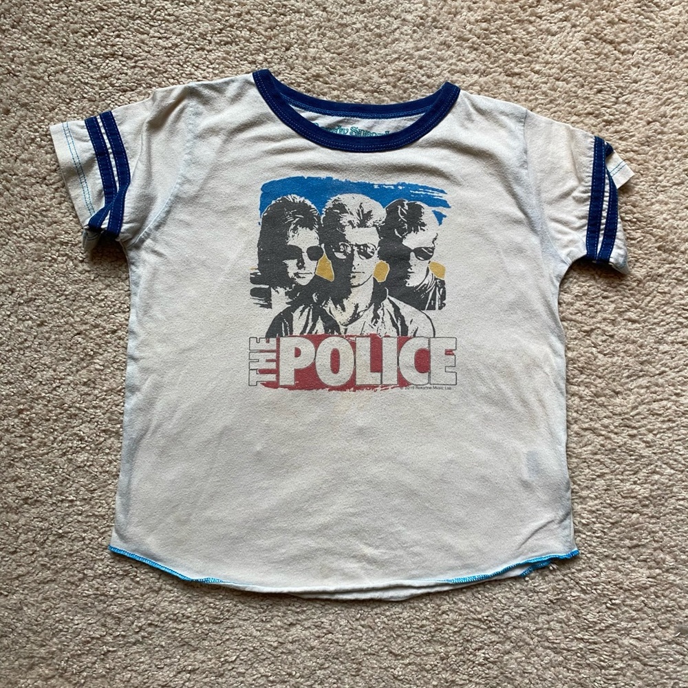Cool police T-shirt, rowdy sprout brand size 4T